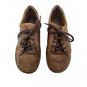 Born Womens Melissa Oxford Shoes Size 7.5M Brown Leather Lace-Up Casual Comfort